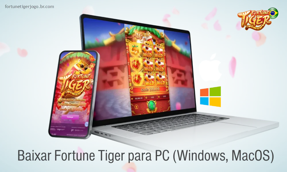 Os jogadores do Brasil podem jogar o caça-níquel Fortune Tiger em um aplicativo que roda nos sistemas operacionais Windows ou macOS